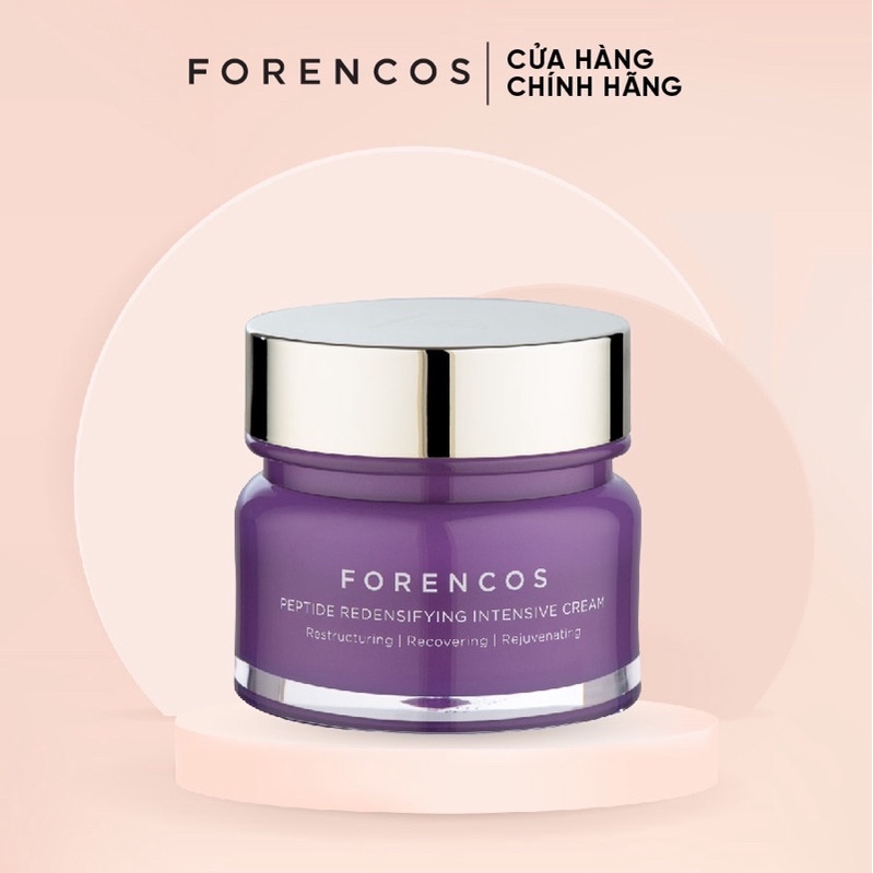 [MUA 1 TẶNG 1] Kem Dưỡng Da Ban Đêm FORENCOS Peptide Redensifying Intensive Cream 50ml Xoá Nhăn Chống Lão Hoá