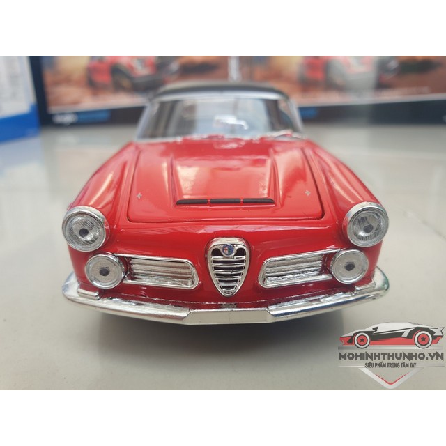 Xe mô hình Alfa Romeo 2600 Spider, tỉ lệ 1:24, Welly