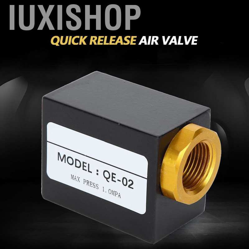Iuxishop Pneumatic G1/4&quot; Inlet Port Air Quick Exhaust Valve Aluminum QE-02