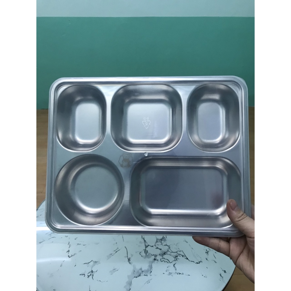 Khay cơm GORILLA inox cao cấp 4 ngăn, 5 ngăn loại Trung - BANGGE