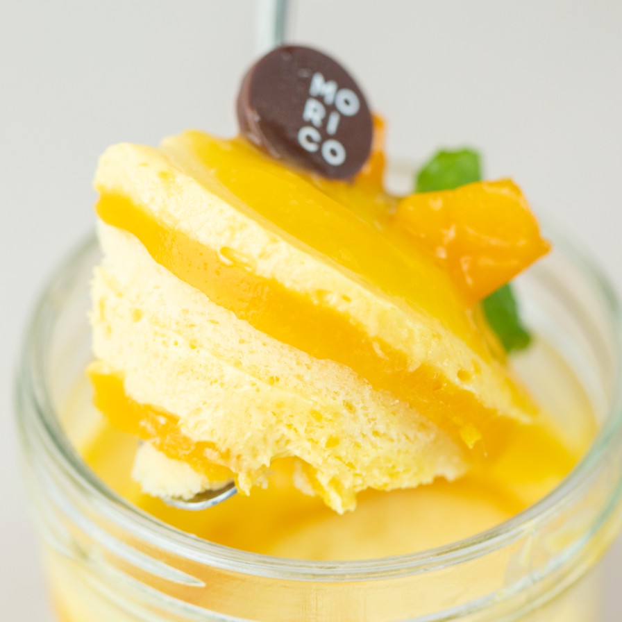 Bánh xoài chanh dây dạng mousse
