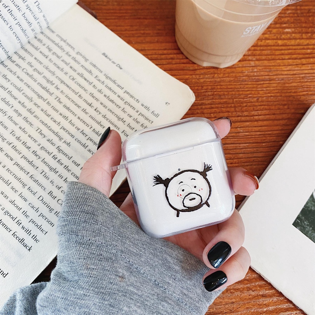 Ốp bảo vệ hộp đựng tai nghe TPU mềm trong suốt chống rơi cho tai nghe Bluetooth QCY T8