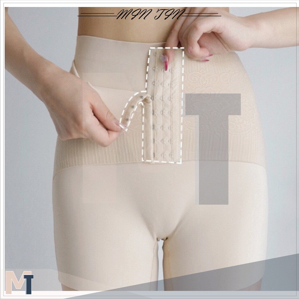 Quần nịt bụng nguyên khối [ SIÊU CO GIÃN ] định hình vùng Bụng dưới sát người, không lộ có KHUY CÀI ôm bụng dưới