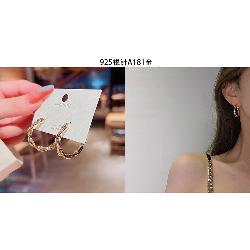 Khuyên Tai Hình Bông Hoa Đính Ngọc Trai Phong Cách Hàn Quốc Mới