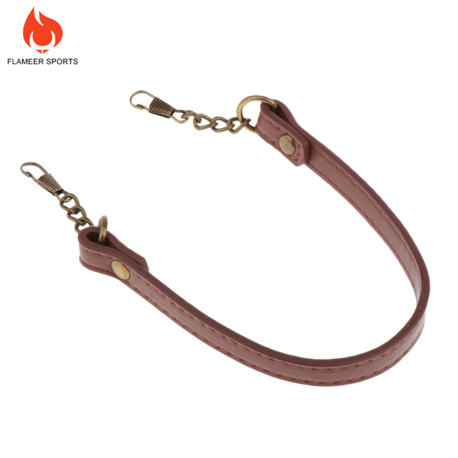 Dây Da Pu Ngắn Màu Đen Thay Thế Cho Túi Xách Thể Thao Flameer DIY