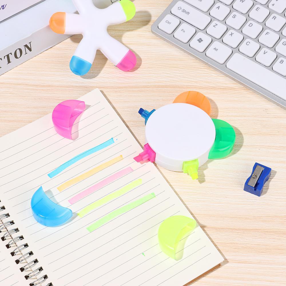 CHOOKEY Bút Vẽ Bắt Sáng 5 Trong 1 Tích Hợp Bút Màu Sắc Đa Dạng