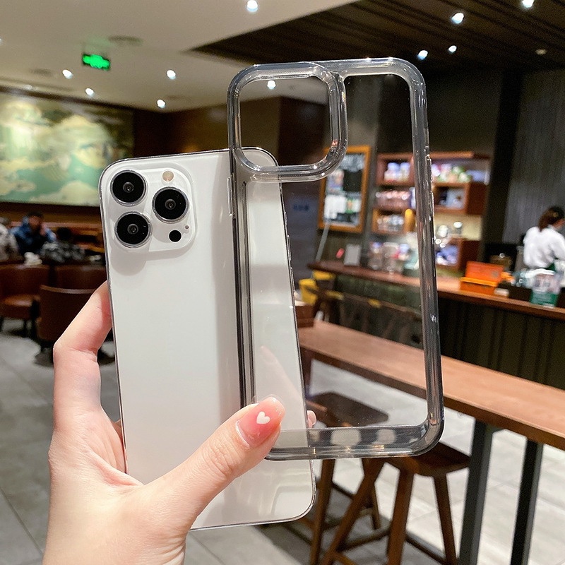 Ốp Điện Thoại Acrylic Trong Suốt Họa Tiết Vũ Trụ Mới Cho Iphone 14 6 6S 7 + 8 Plus SE2020 X XS XR 11 12 13 Pro Max
