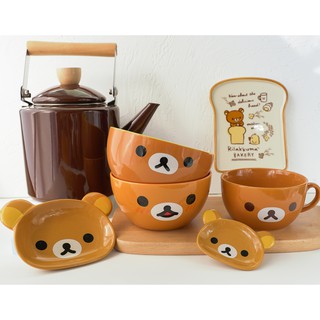 Bộ Bát Cốc Rilakkuma Nâu Dễ Thương (Bán Lẻ)