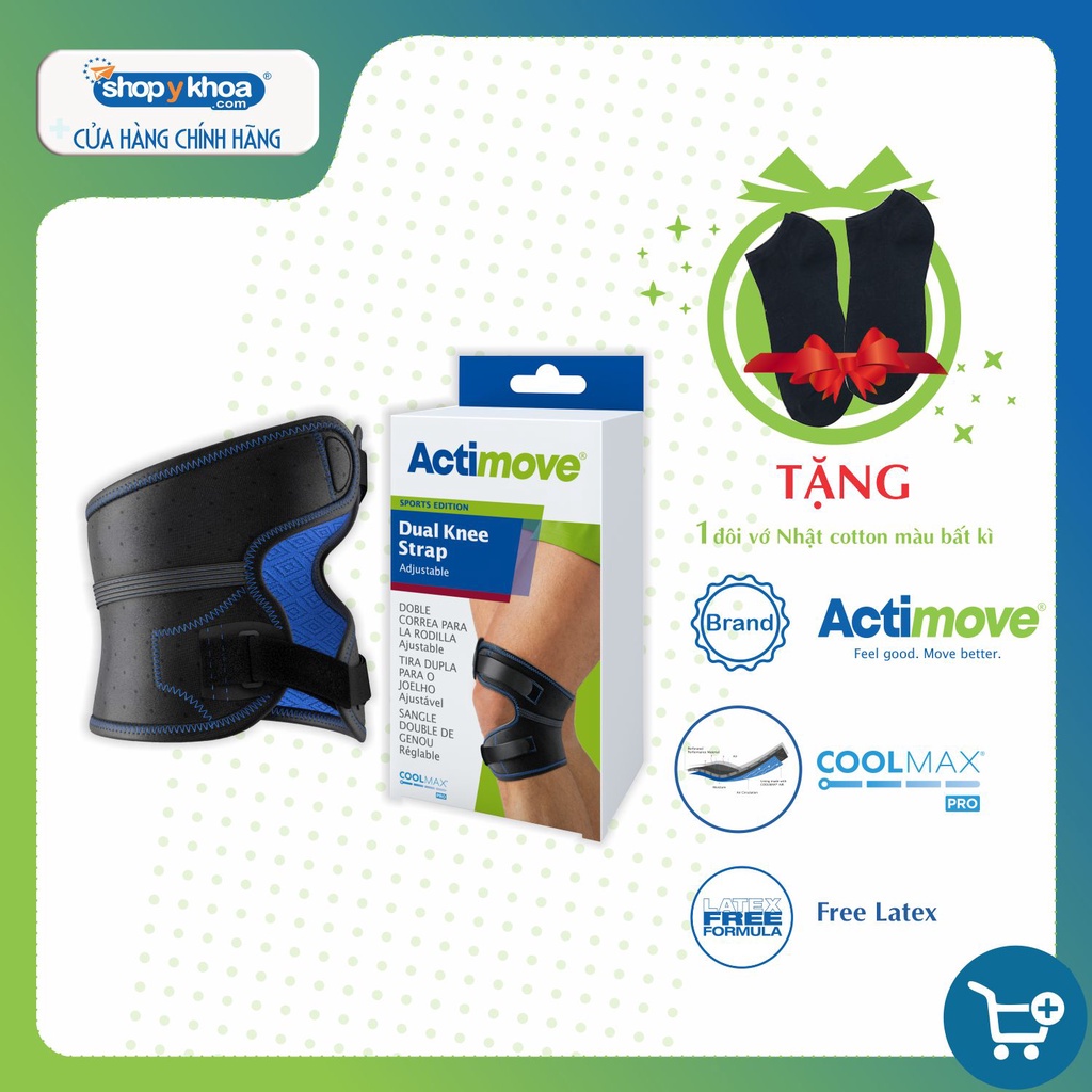 Dây đai kép bảo vệ xương bánh chè (đầu gối) 75591-SPO Actimove Dual Knee Strap