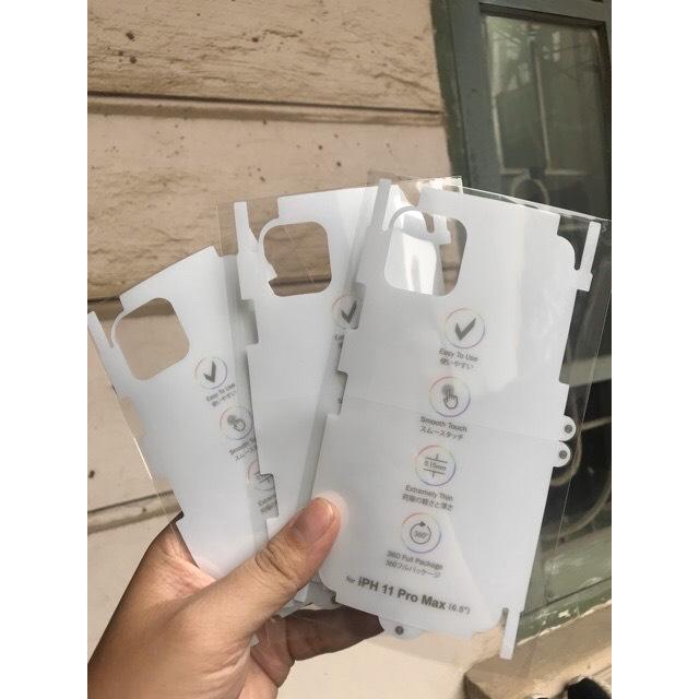 Miếng Dán PPF Chống xước &amp; đặc biệt TỰ PHỤC HỒI VẾT XƯỚC iphone 7,8,7p,8p,X,XS, 11, 11 Pro, 11 Pro Max