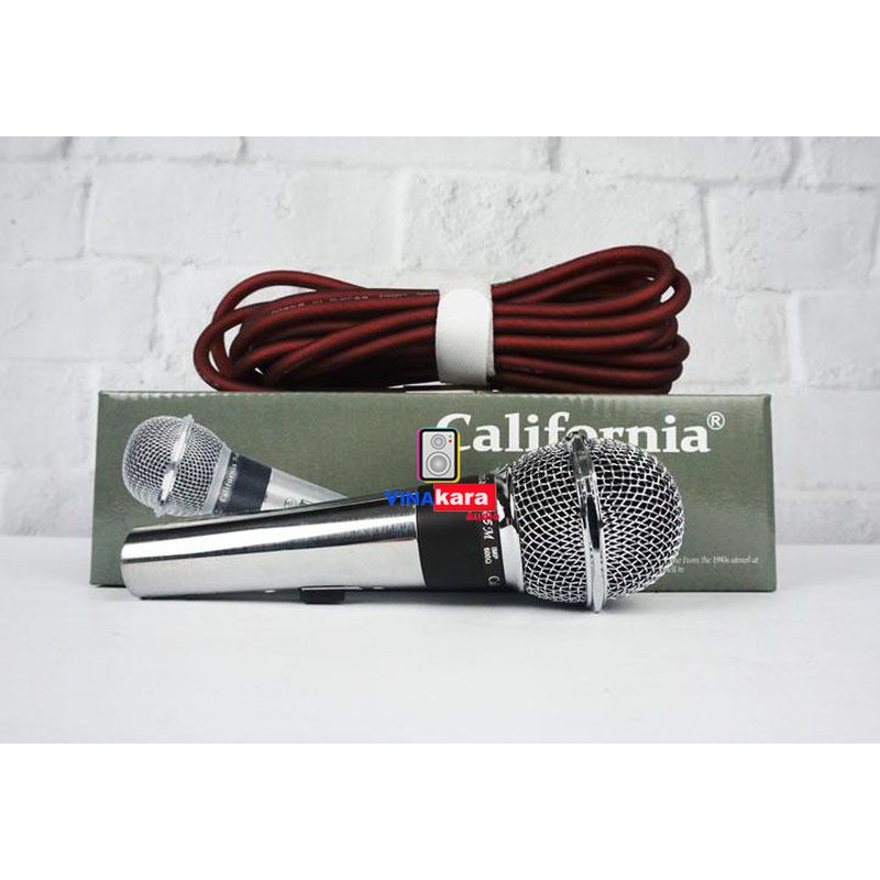 Micro hát karaoke có dây California PRO 565M, hát nhẹ, chất âm ấm, giọng trong trẻo   - Hàng chính hãng