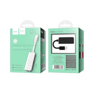 Cáp chuyển đổi jack 3.5 cho iphone hoco ls 11.