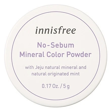 Phấn phủ kiềm dầu dạng bột khoáng Innisfree No Sebum Mineral Powder 5g