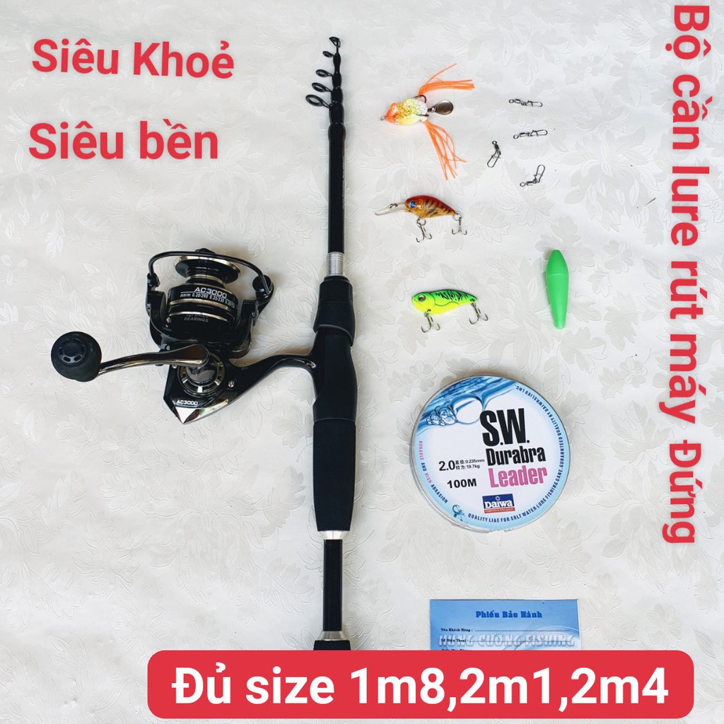 Bộ Cần Câu Lure Rút Máy Đứng Chất Lượng - Gía Rẻ Bộ Lure Máy Đứng