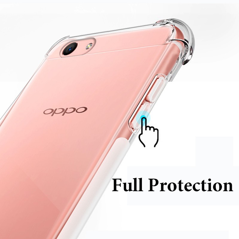 Ốp điện thoại trong suốt chống sốc cho Oppo F1A F1S F1P F3P F3 F5 F5E F7YOUTH F7 F9 F11PRO F11 FIND9 F9PRO | BigBuy360 - bigbuy360.vn