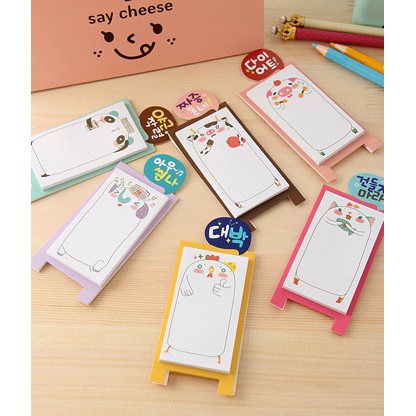 [Mã LIFEB04ALL giảm 10% tối đa 15K đơn 0Đ] Giấy note ghi chú có chân đứng cute được phong cách Hàn Quốc