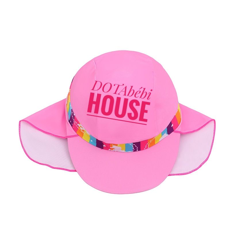 15-35kg Đồ bơi liền thân quần dài tay dài kỳ lân hồng size đại cho bé gái có nón che gáy-DOTAbébi HOUSE mã SW0306.9317