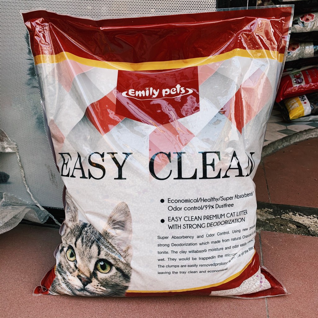 Cát vệ sinh cho mèo cho mèo Easy Clean ( Emily Cat) siêu vón khử mùi 10L