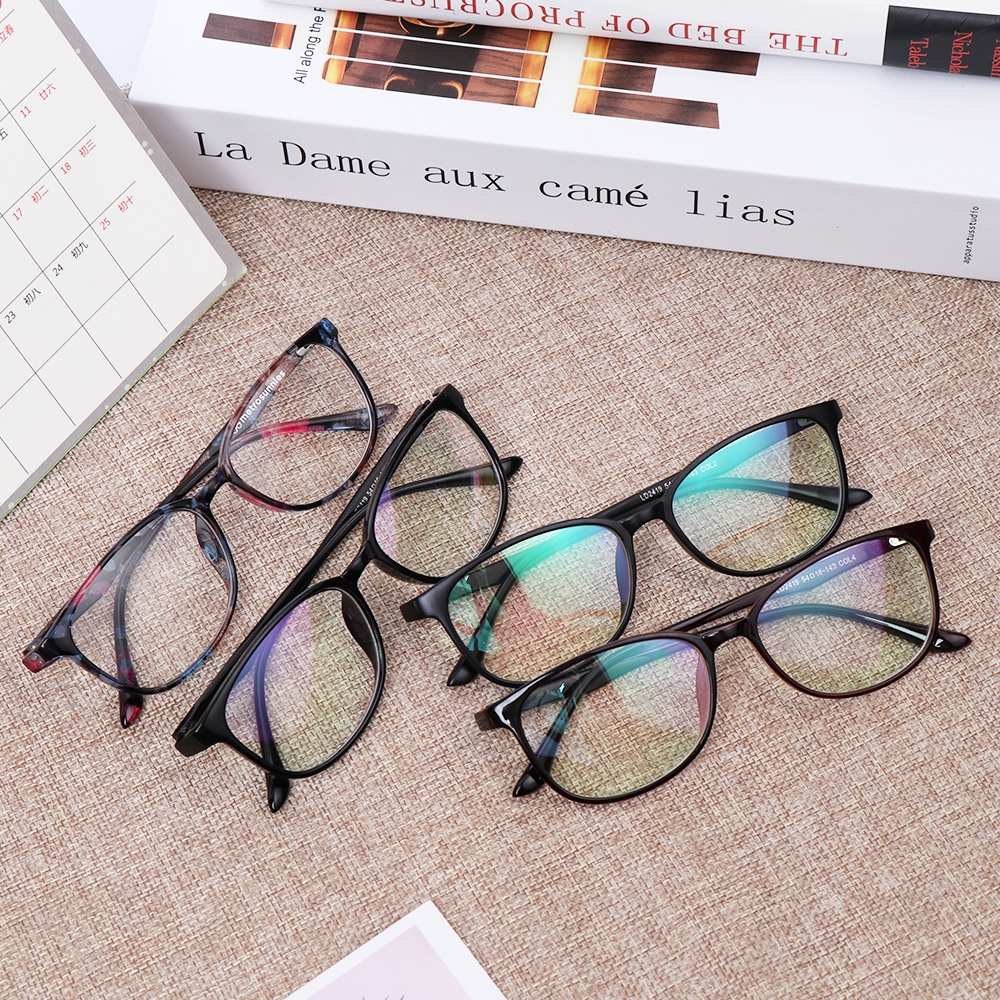 Mắt Kính Gọng Nhựa Trong Suốt Phong Cách Retro Thời Trang Unisex