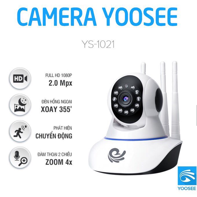Camera Yoosee 3 ăng ten siêu hot bắt sóng wifi cực tốt