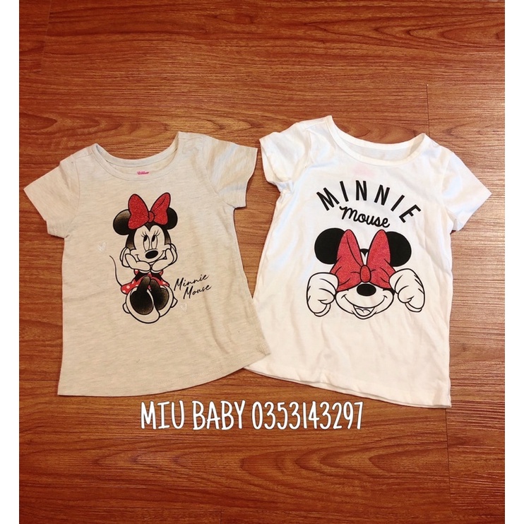 Áo cộc tay Minnie bé gái du xin