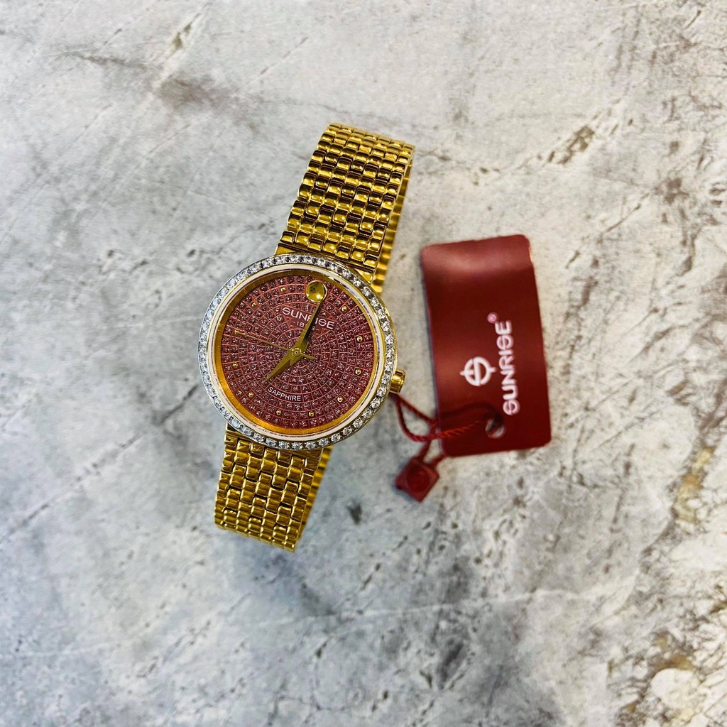 Đồng hồ Sunrise nữ chính hãng Nhật Bản L9807.AA.G.DD - kính saphire chống trầy - đín