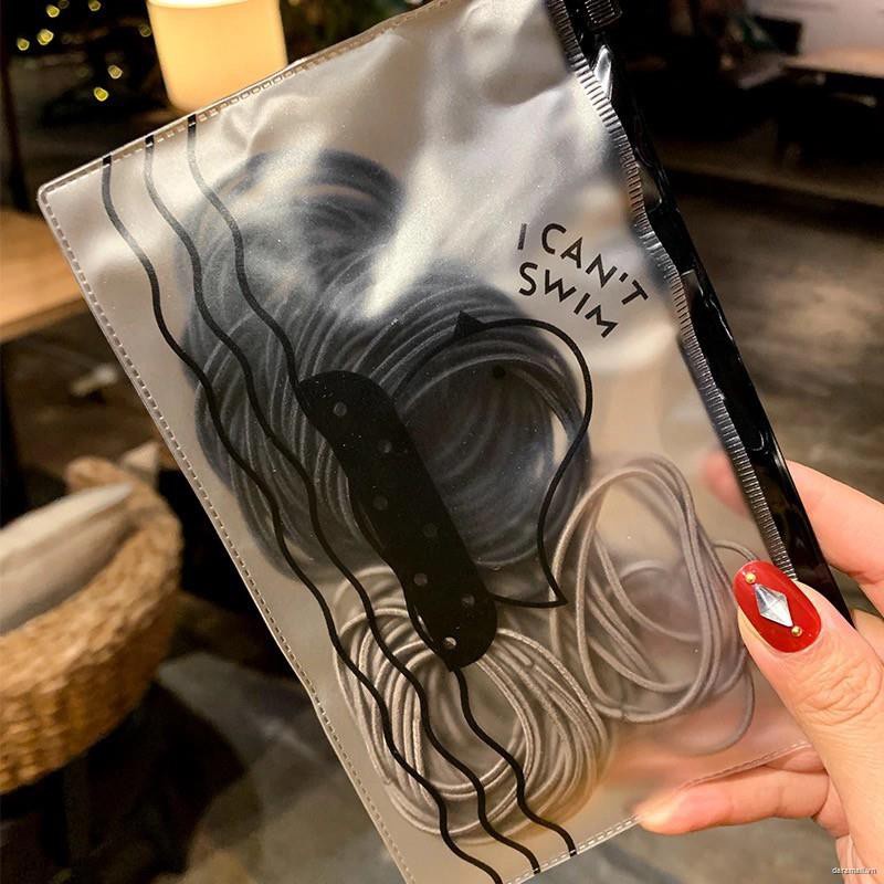 Chun Buộc Tóc Túi Zip Sang Chảnh cute nhiều màu sét 100 cái