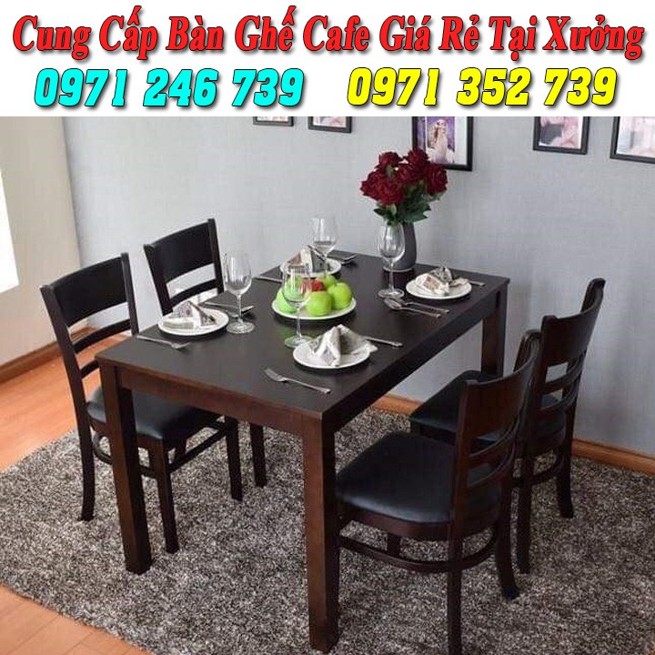 Bàn ghế gỗ cafe giá rẻ