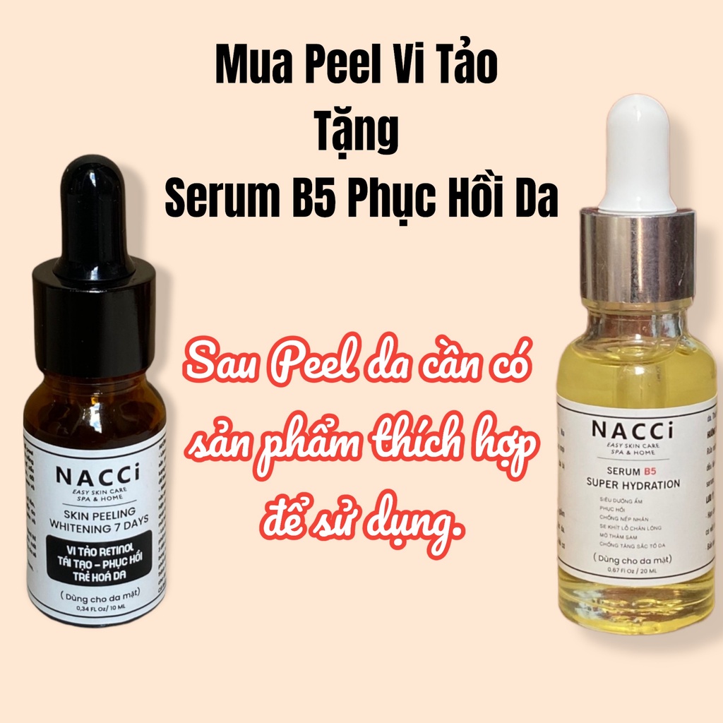 (Tặng Serum) - Peel da mặt vi tảo retinol sinh học - Lột bỏ pell tế bào chết - mờ thâm nám tàn nhang