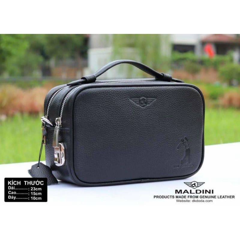 Túi cầm tay da thật khoá số