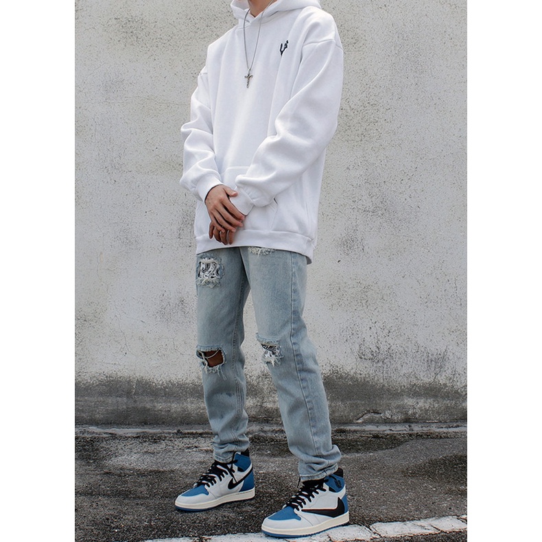 Quần Jean Rách Vá Bandana  | Ripped Bandana Patched Jean | BigBuy360 - bigbuy360.vn