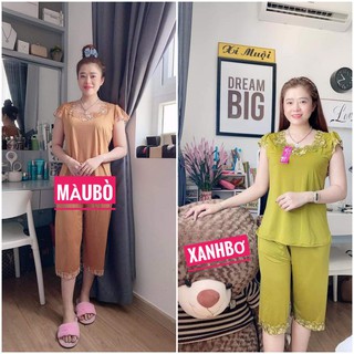 đồ bộ - đồ bộ mặc nhà lửng thun lạnh size đại 73-80 ký