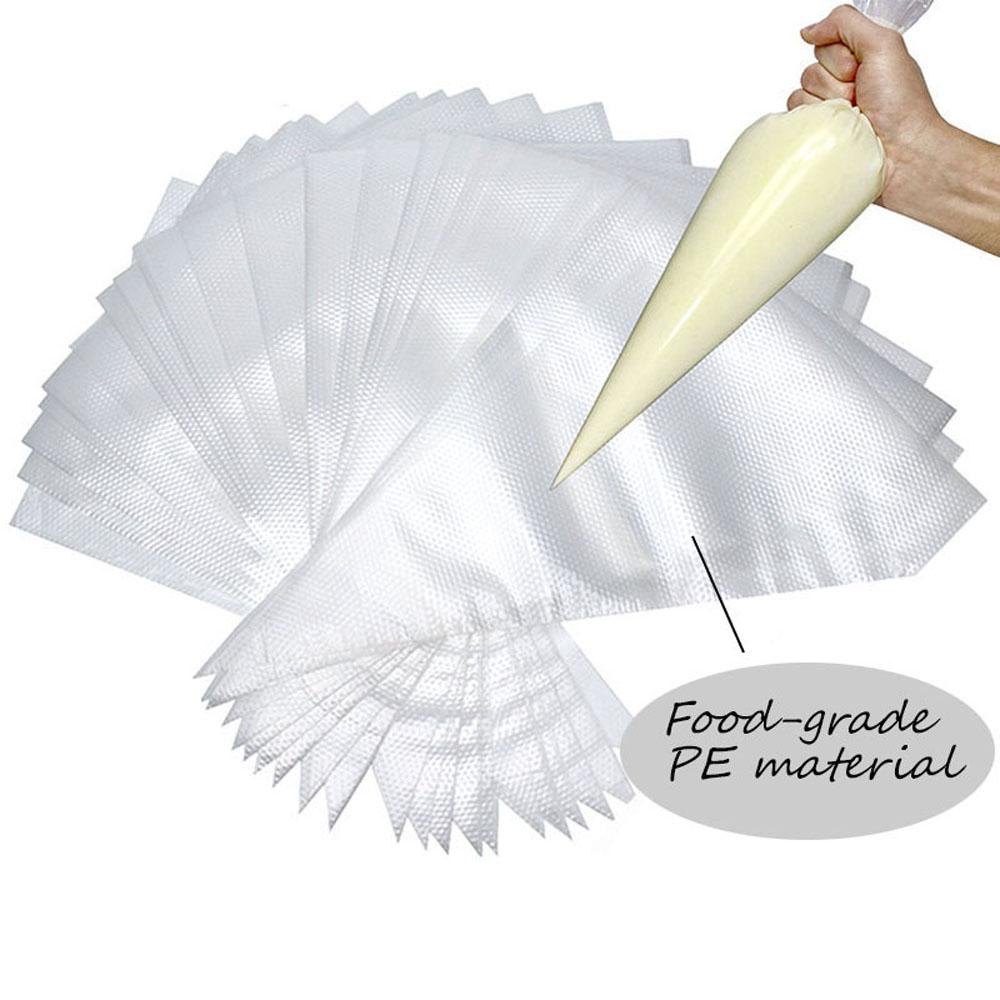 GOGOUP Set 100 Túi Đựng Kem Trang Trí Bánh Tiện Dụng