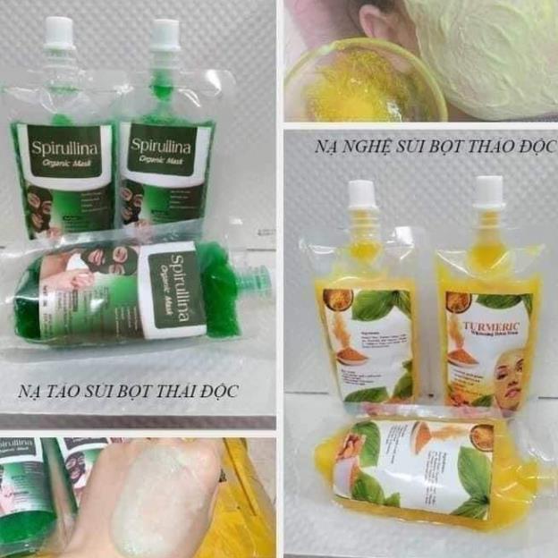 [CH- Chĩnh Hãng] Mặt nạ sủi bọt, mặt nạ sủi nghệ thải độc da, mặt nạ tảo xoắn sủi bọt