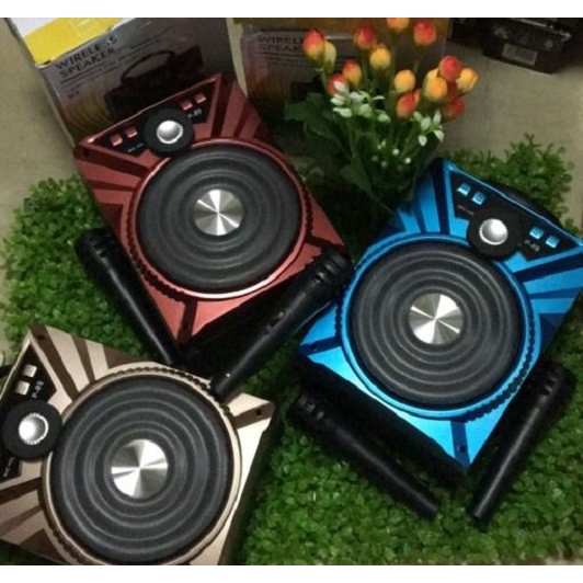 Loa Bluetooth P88 tặng kèm mic karaoke