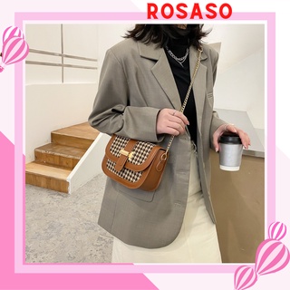 Túi xách nữ phong cách Hàn Quốc đẹp đeo chéo da PU mềm hot trend ROSASO TX25