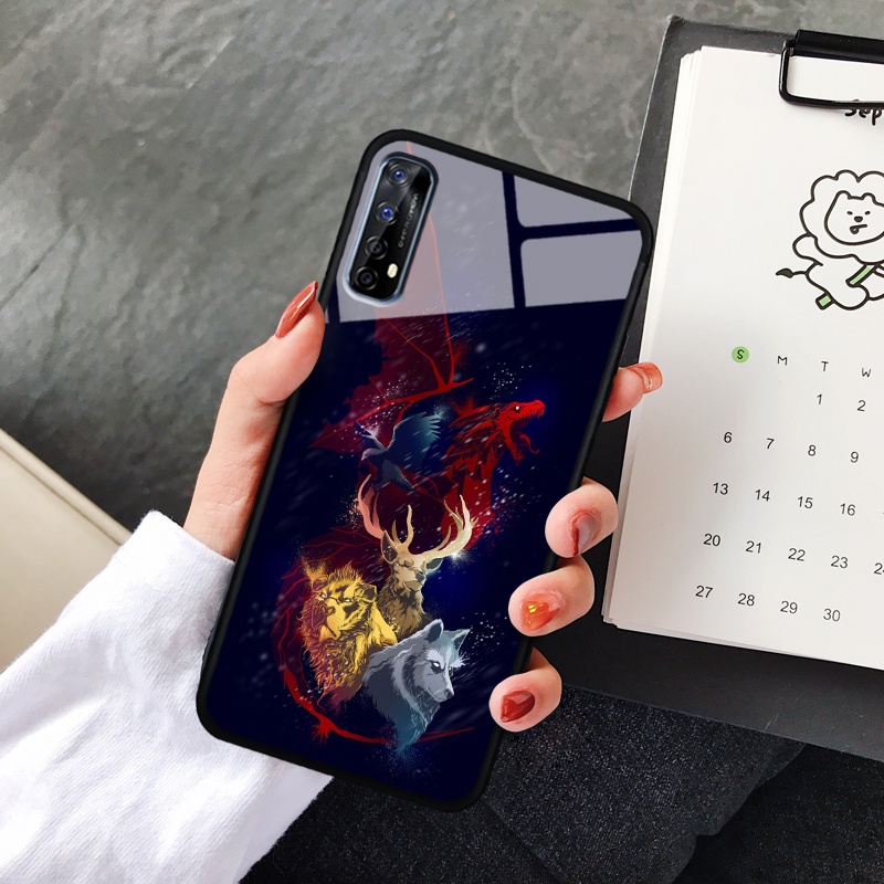 Ốp lưng kính cường lực Realme 7 - in hình 3D