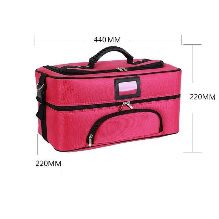 Cốp vải đựng đồ nail, mi, phun xăm size to 39,5x23x23cm