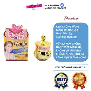 [SALE] [CAM KẾT 100% CHÍNH HÃNG] Kem Chống Nắng Make Up Nangfa Ariya Klife Thái Lan