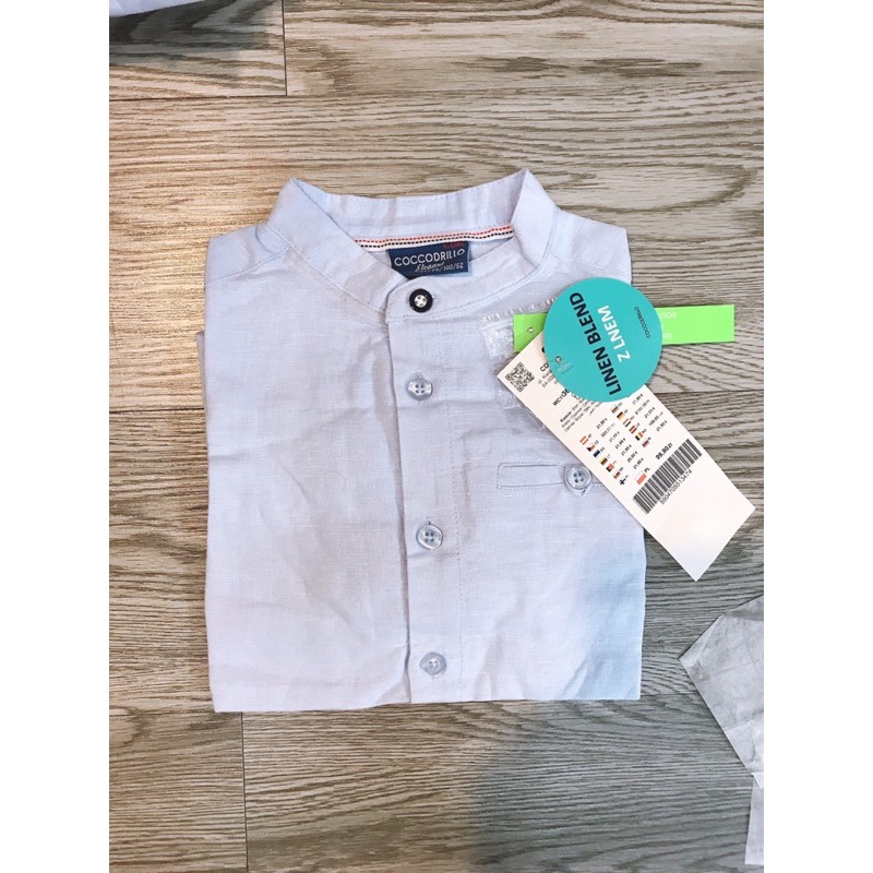Áo sơmi Cổ tàu bé trai size đại Coccodrillo dư xịn
