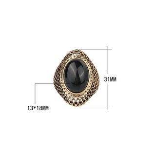 Nhẫn Chạm Khắc Hình Oval Phong Cách Cổ Điển