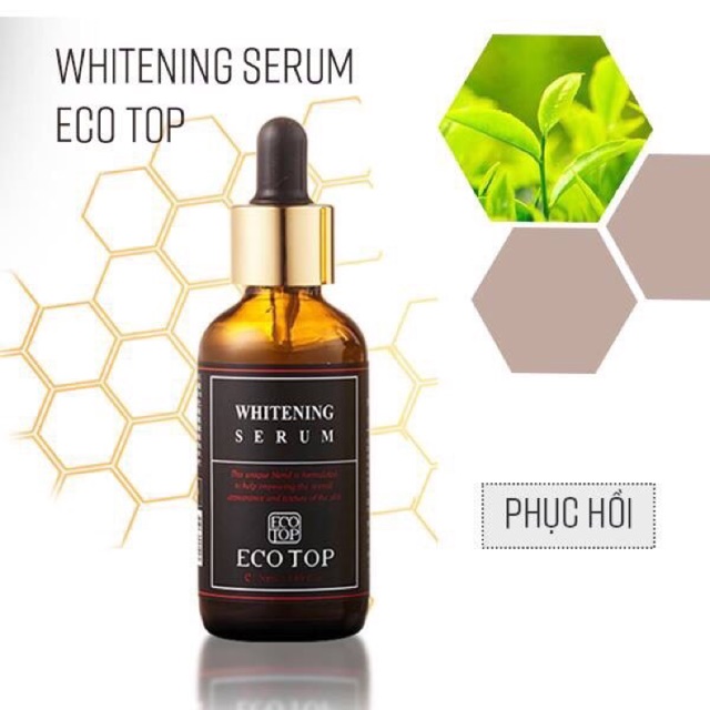 Serum ecotop whitening collagen ecotop dưỡng trắng da se khít chân lông hàng auth