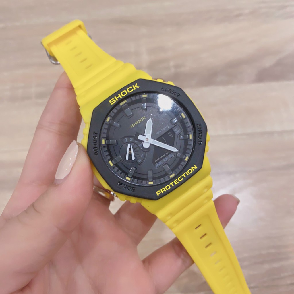 [SERI GA2100] Đồng hồ thể thao nam nữ GA2100 màu vàng cao cấp chống sốc tốt [ CLIP và ẢNH THẬT] | BigBuy360 - bigbuy360.vn