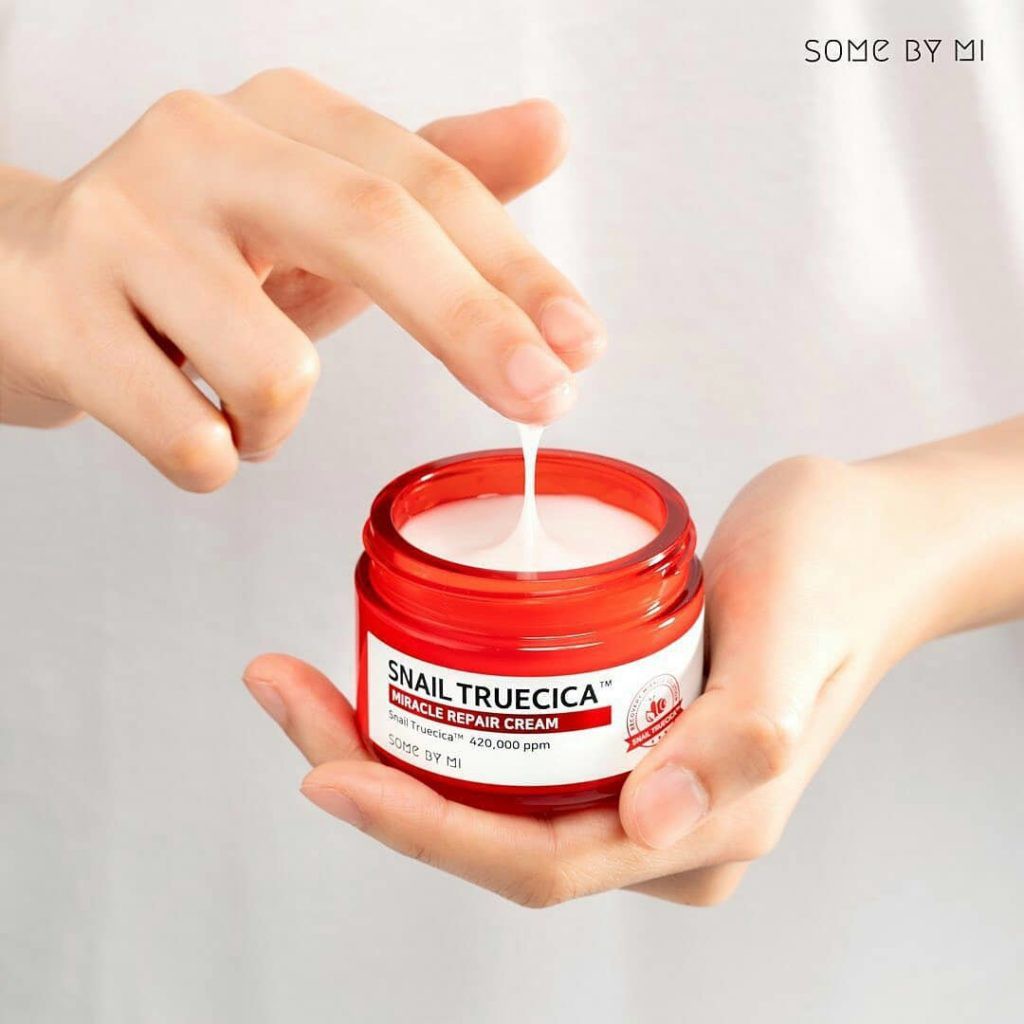 KEM MẶT SNAIL TRUECICA SOME BY MI MIRACLE REPAIR CREAM 60g