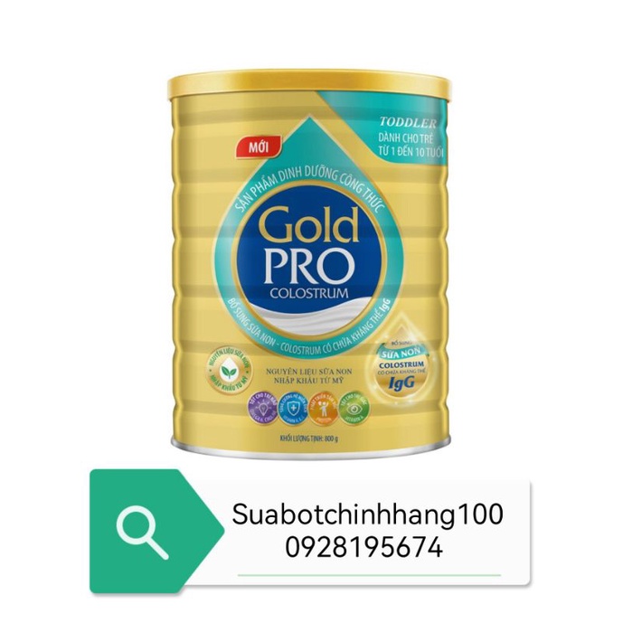 Sữa bột arti gold pro colostrum lon 800g xanh lá - ảnh sản phẩm 1