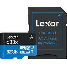 Thẻ nhớ 32GB MicroSD Lexar class 10 UHS-I 95MB/s Adaptor