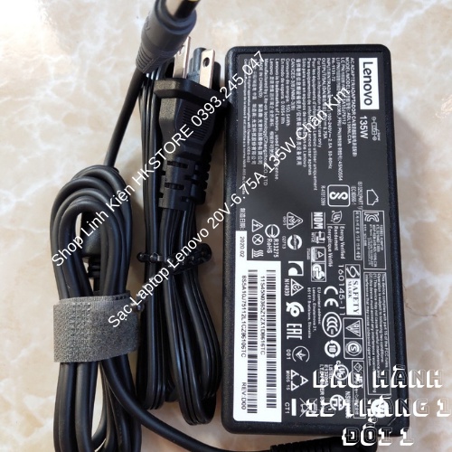 Sạc Laptop Lenovo 20V-6.75A 135W Chân Kim Lenovo Y50-70 Y40-70 T550p Y700 Y70 Y50 T530 T540P T440P W540