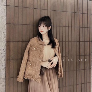 ÁO KHOÁC DẠ CHOÀNG TONE NÂU CÁ TÍNH