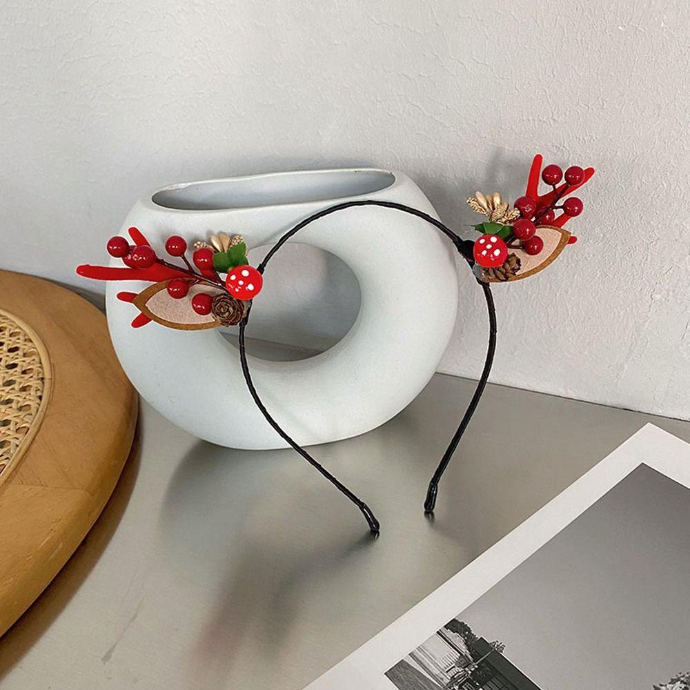 Dalton giáng sinh vòng cài tóc màu nâu năm mới unisex xmas mũ đội đầu tuần lộc mũ trang phục bữa tiệc người lớn cô gái trẻ em vui vẻ giáng sinh trang trí