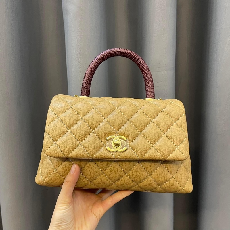 Tuid quai xách màu nude